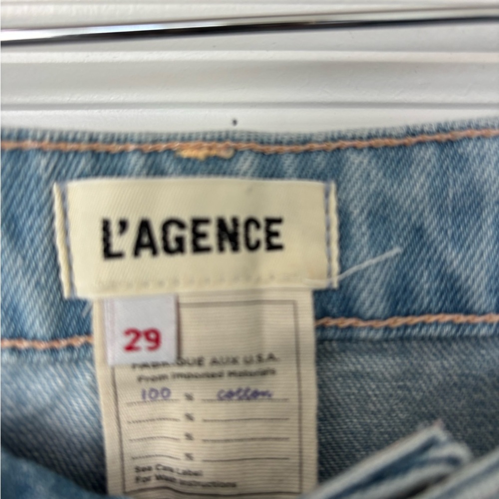 L'Agence Marjorie Low Rise Straight Leg Jeans Size 29 - Picture 4 of 5